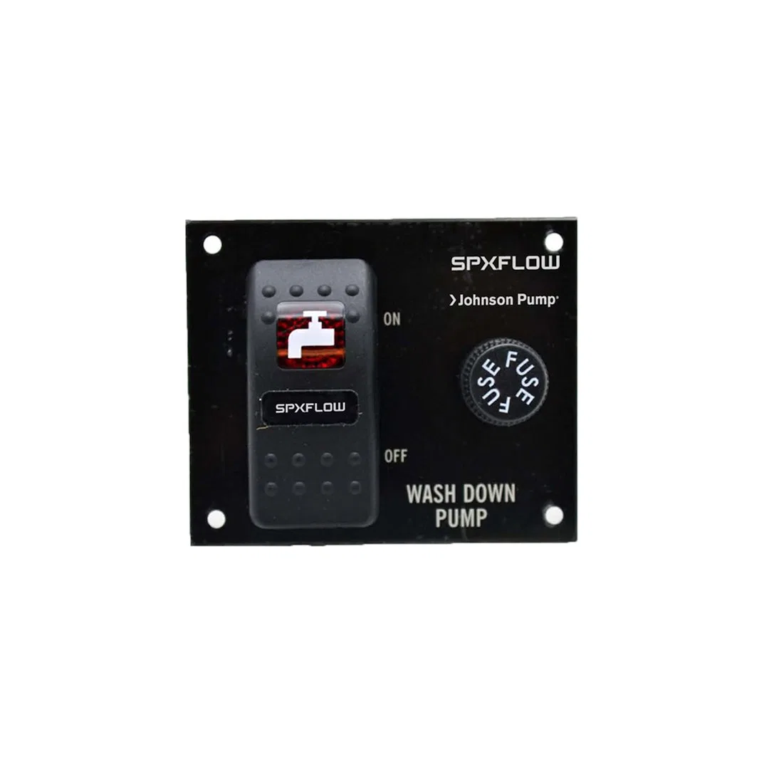 82024 – JOHNSON PUMP Switch Panel, 2 Way On-Off Switch Black 12 Volt With Indicator Light